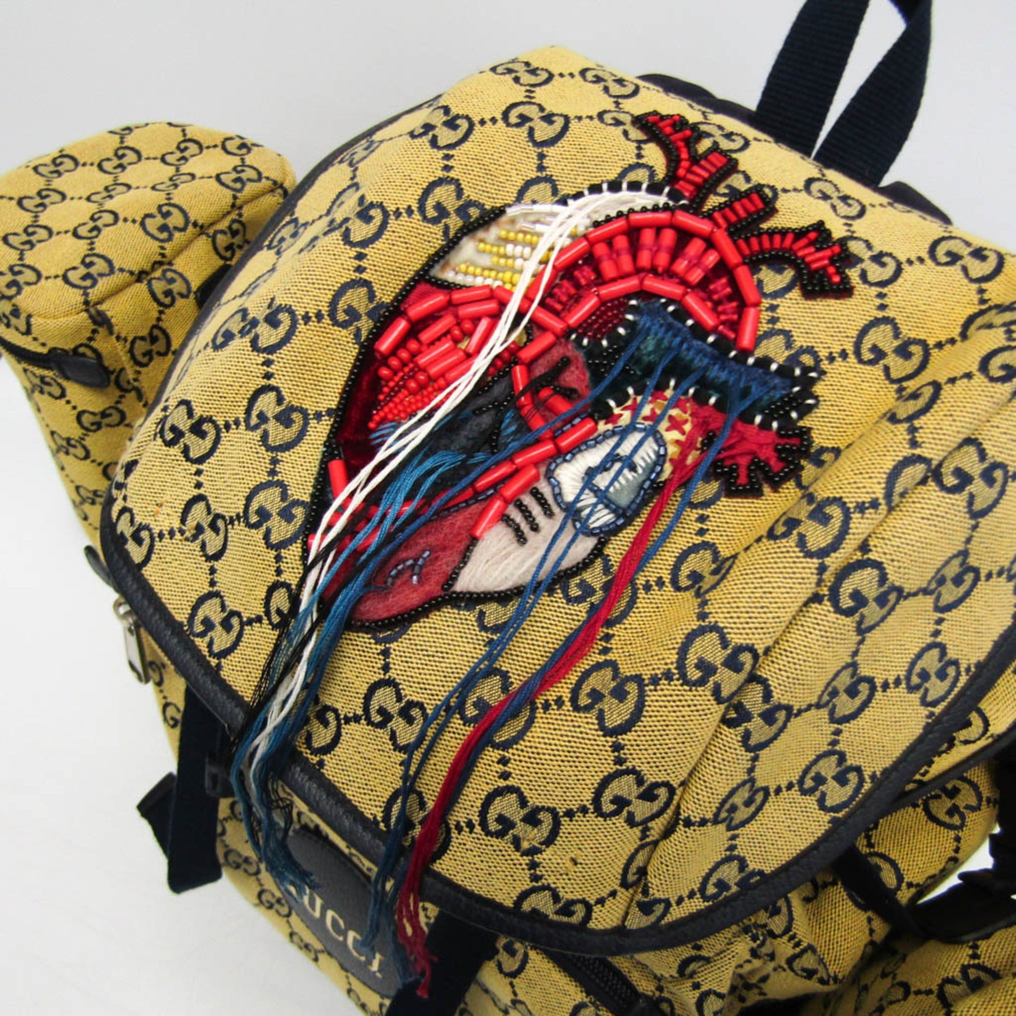 Gucci GG Canvas · Heart Patch Backpack