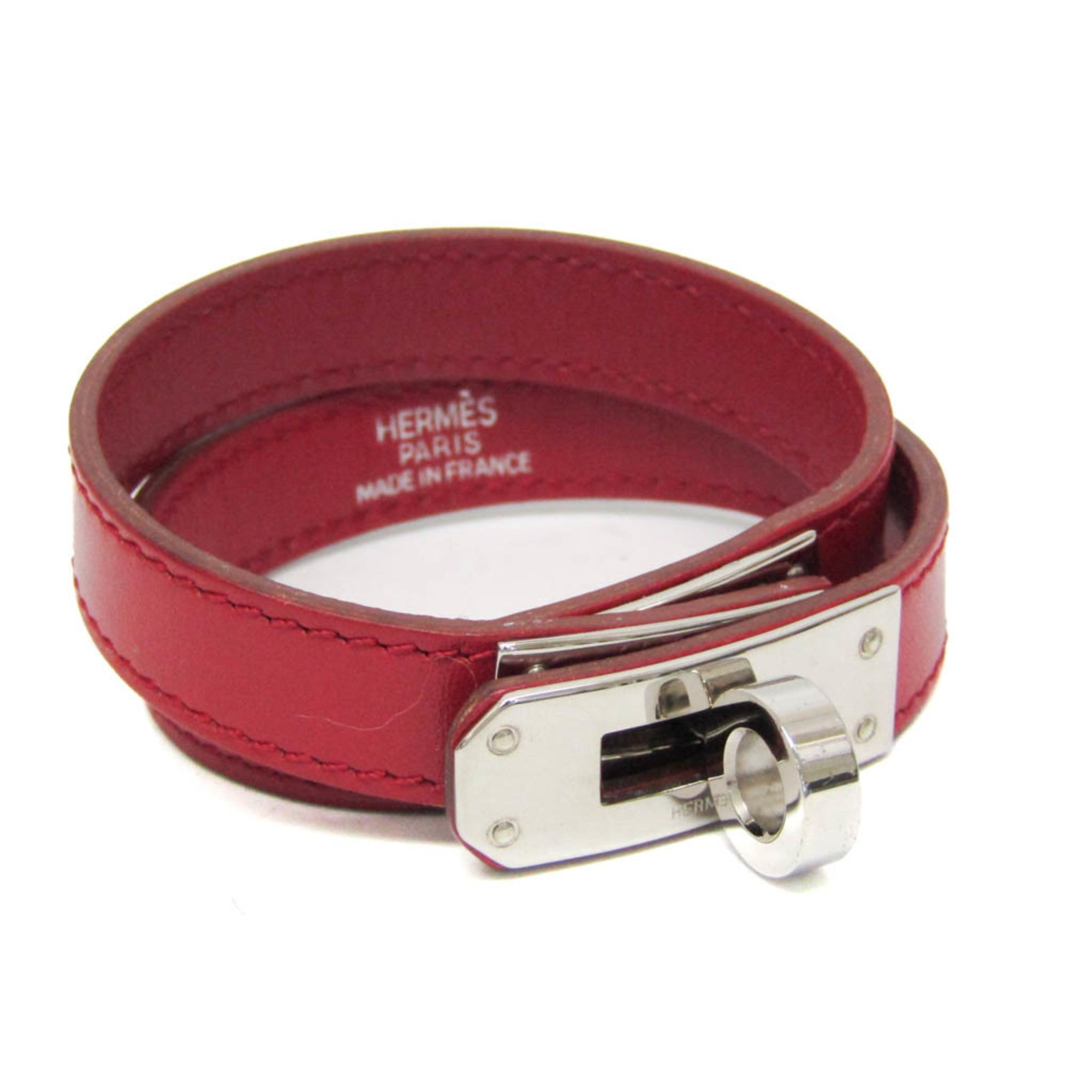 Hermès Kelly Double Tour · Leather Bangle