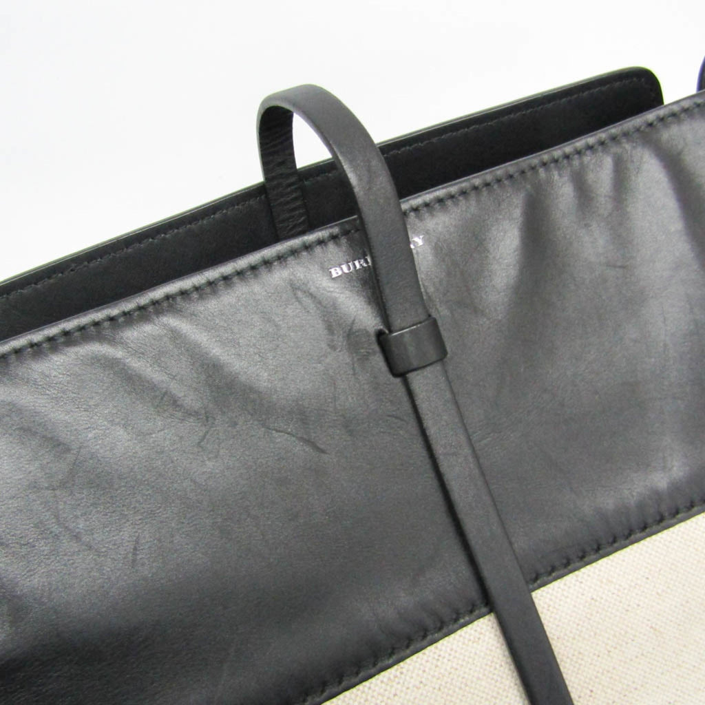 Burberry Large Bucket · Canvas & Leather