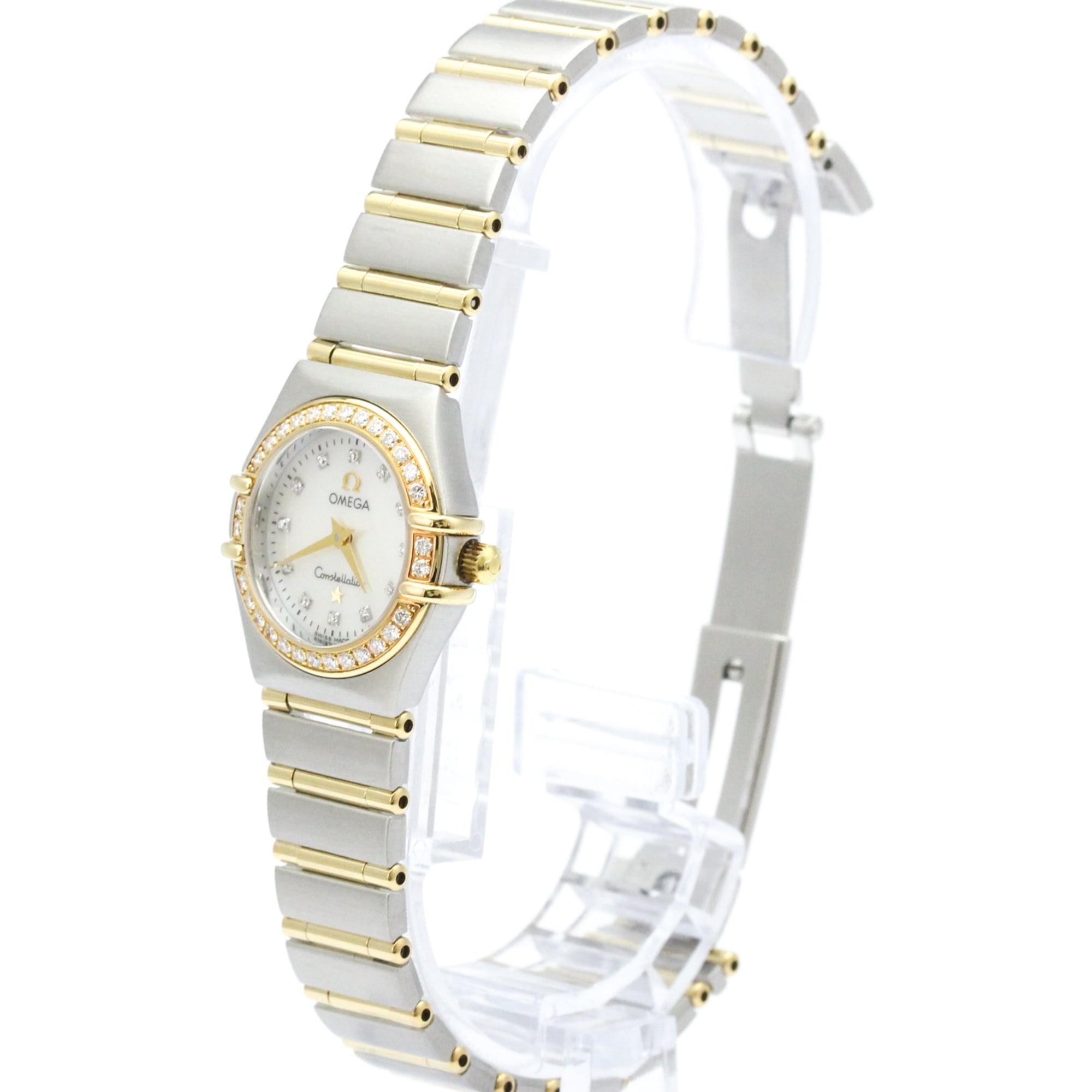 Omega Constellation · Diamond · 18K Gold Steel