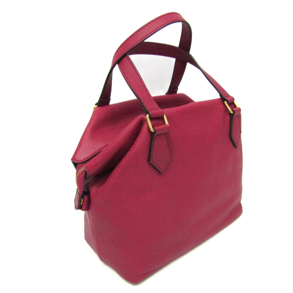 Fendi · Leather Handbag · Bordeaux