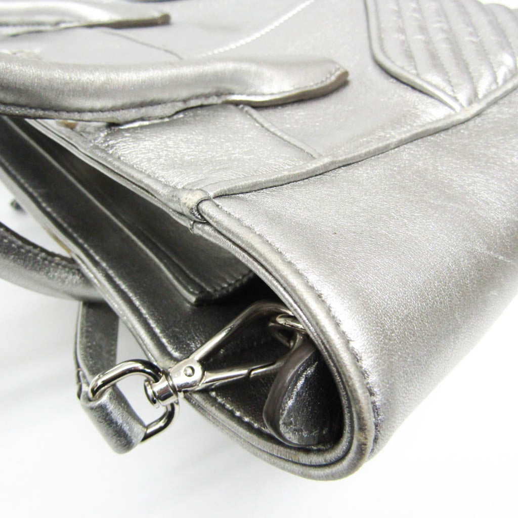 Miu Miu Nappa Biker · Metallic Leather