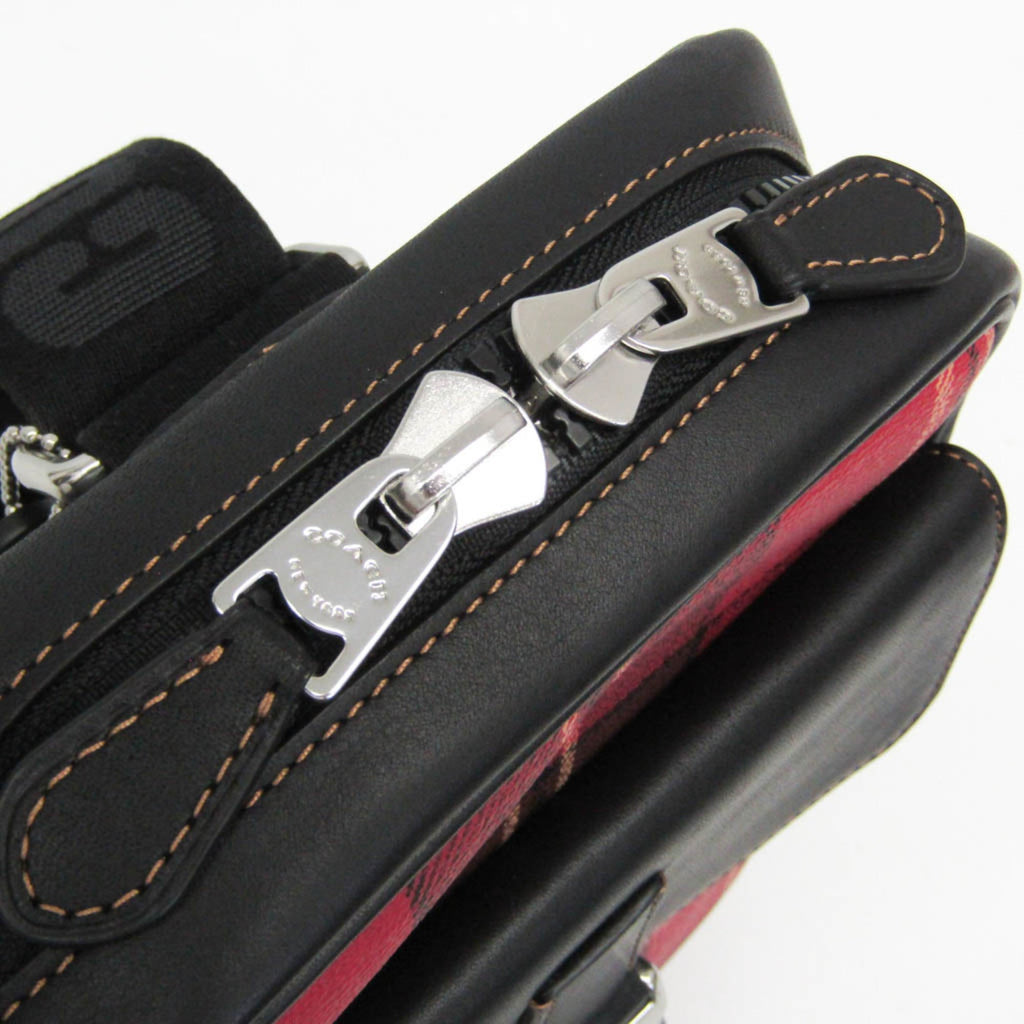 Coach Track Pack · Tartan Plaid · Leather