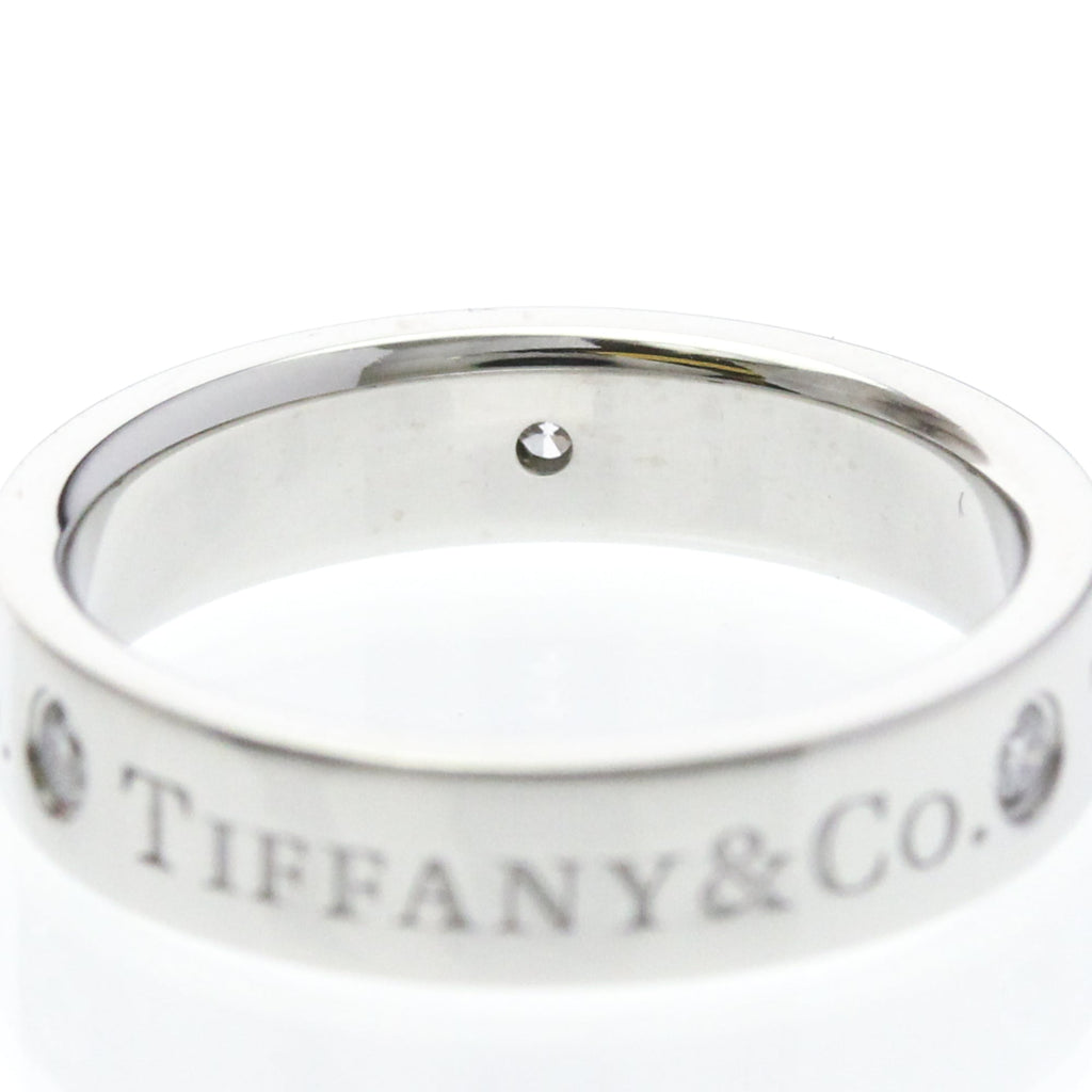 Tiffany Platinum Band · Three Diamonds