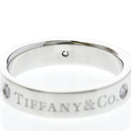 Tiffany Platinum Band · Three Diamonds