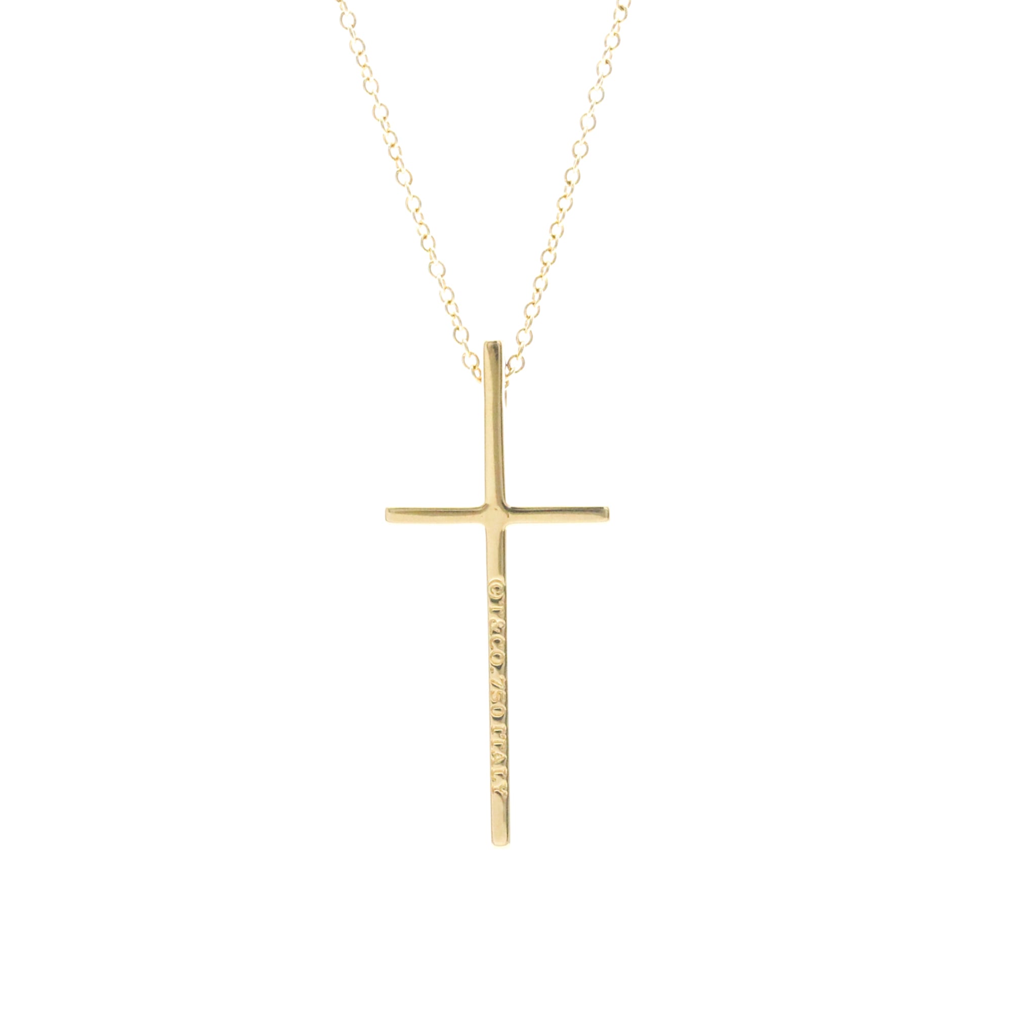 Tiffany Metro Cross · 18K Yellow Gold