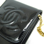 Chanel Mini Pouch · Enamel Leather · Keyring
