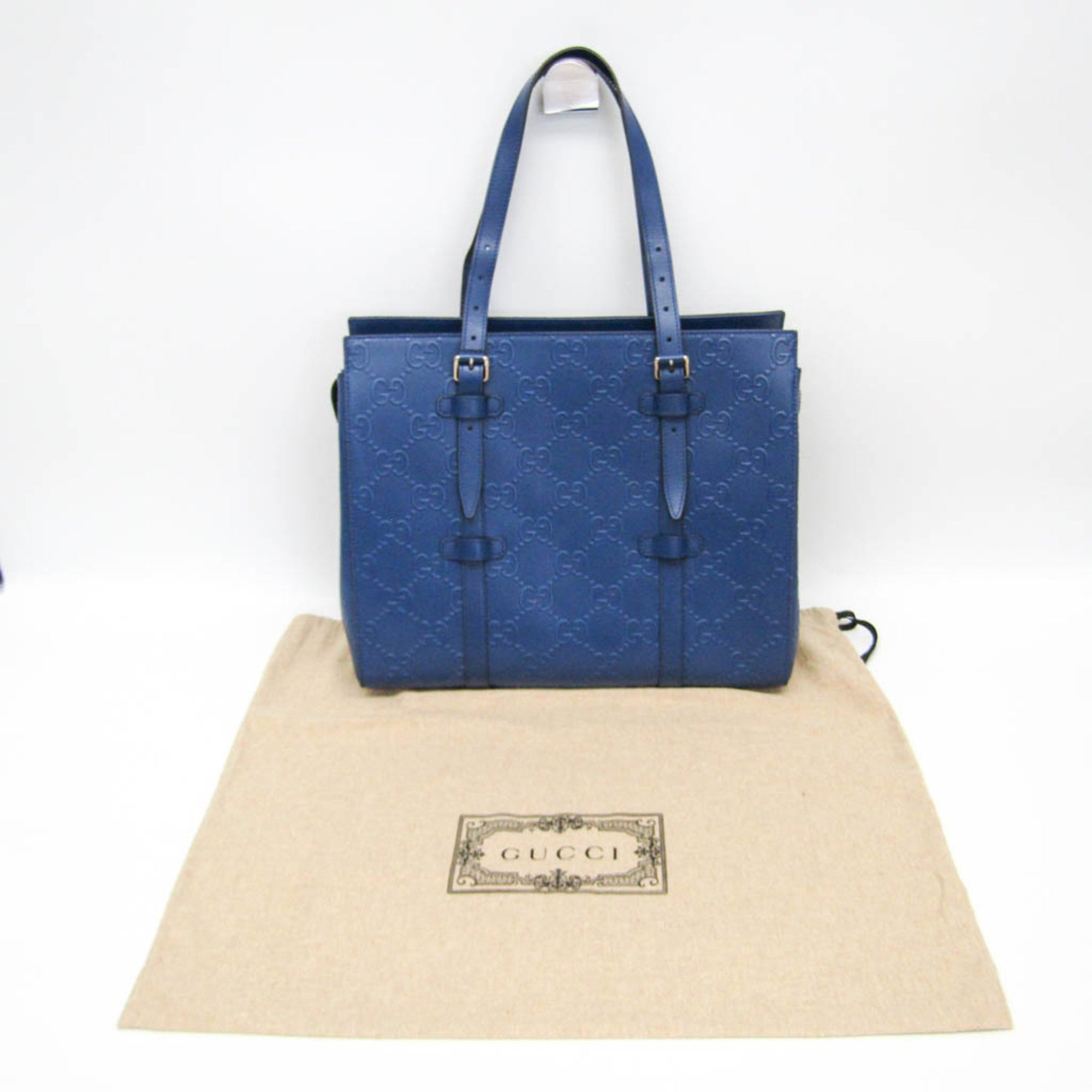 Gucci GG Embossed Tote · Leather