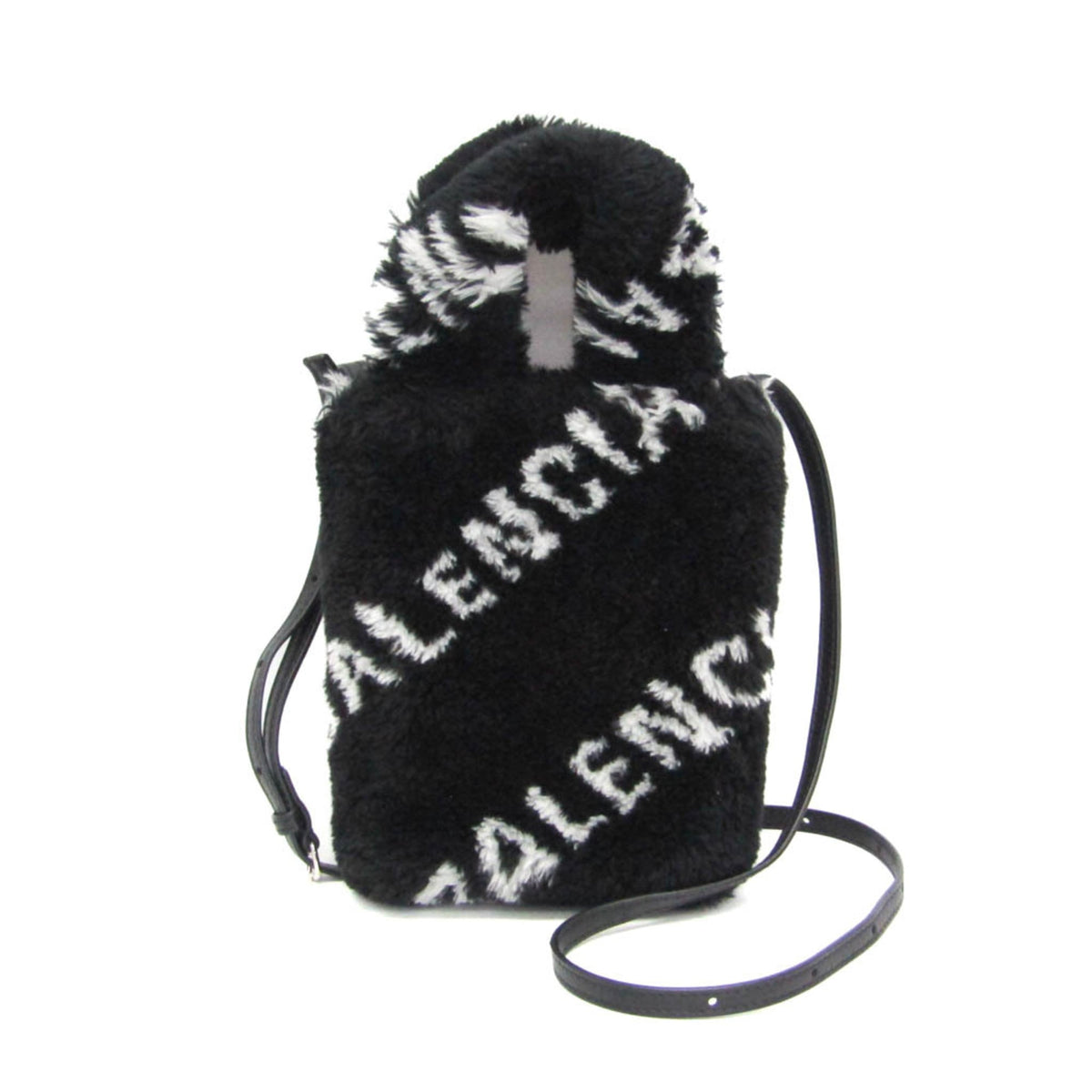 Balenciaga Everyday Phone Holder · Faux Fur