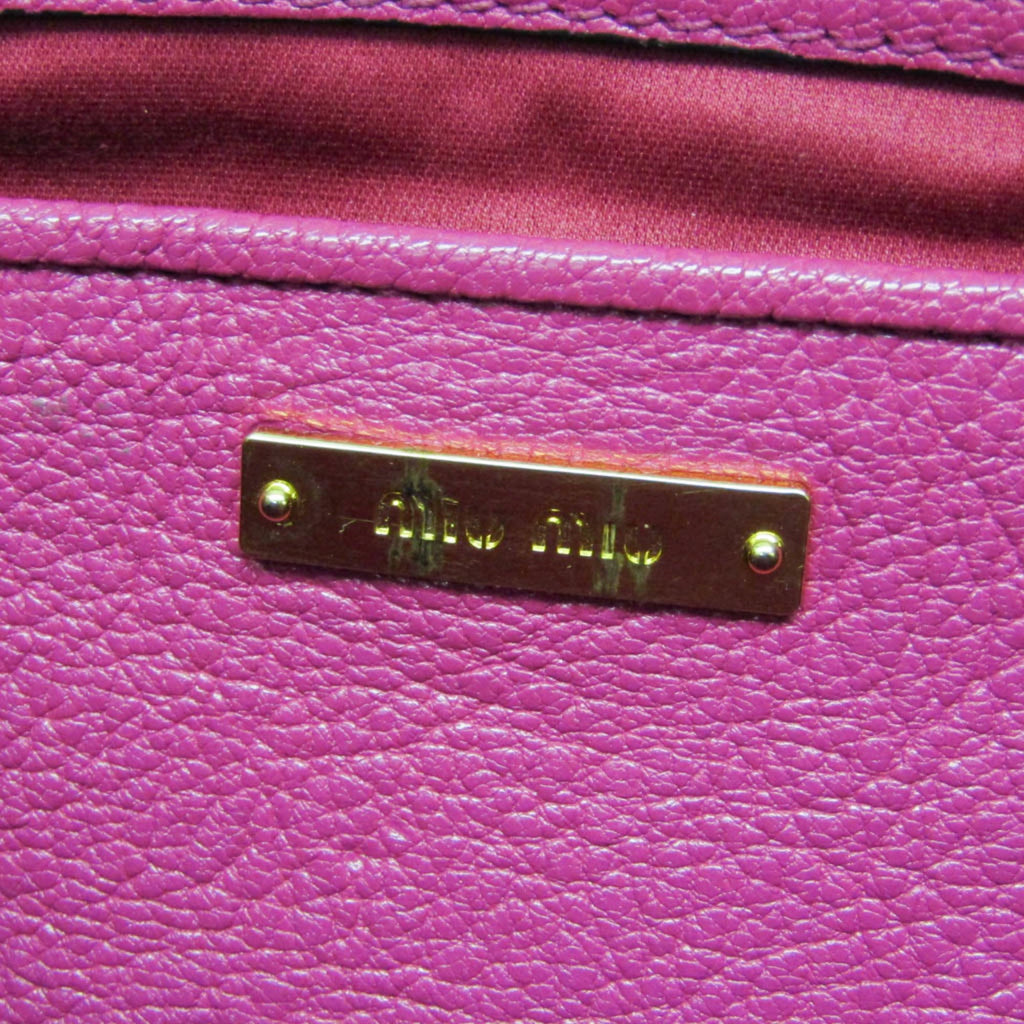 Miu Miu Madras · Leather
