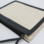 Balenciaga Navy Pochette · Canvas & Leather