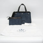 Prada Denim City Calf · Tote Bag
