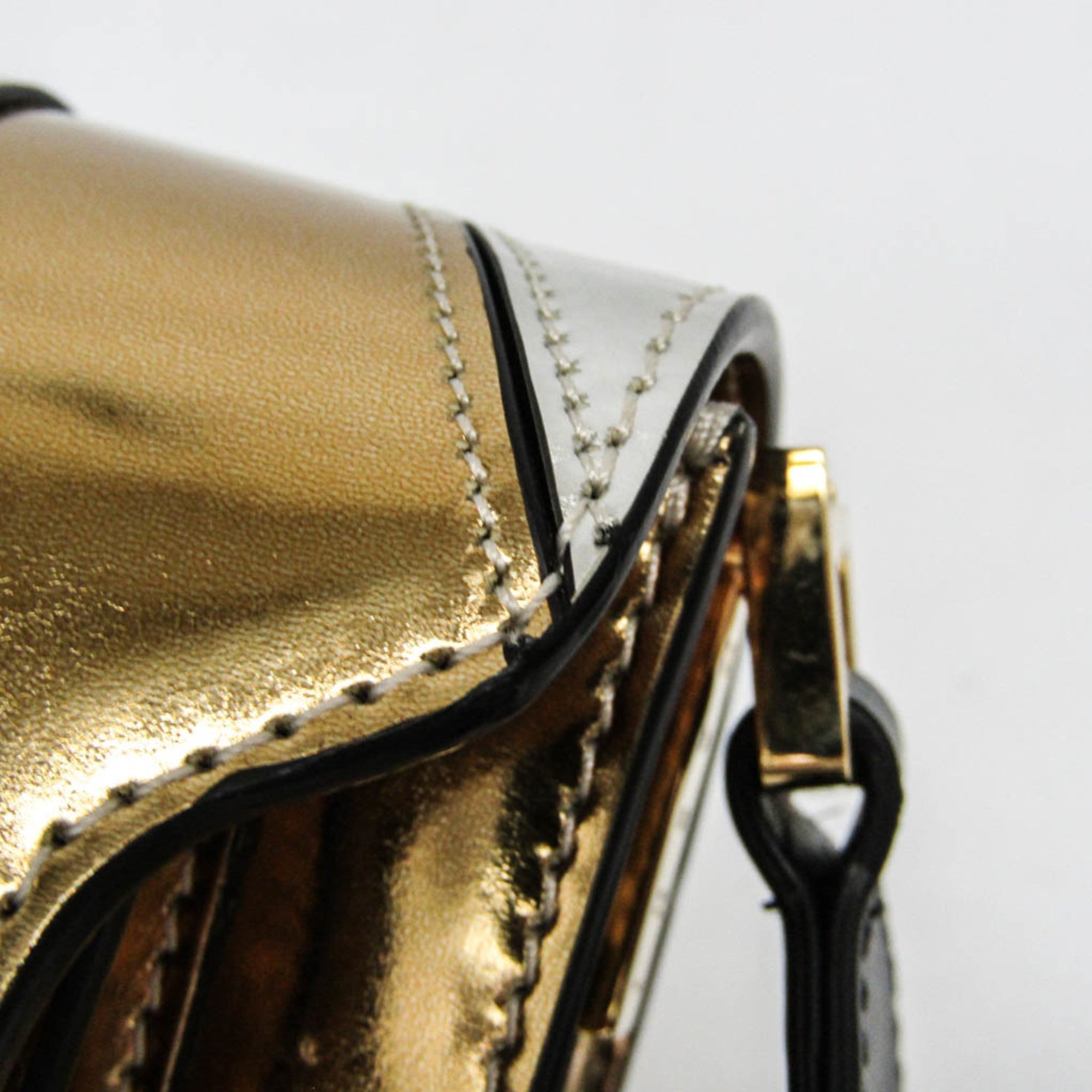Marni Trunk Mini · Metallic Leather