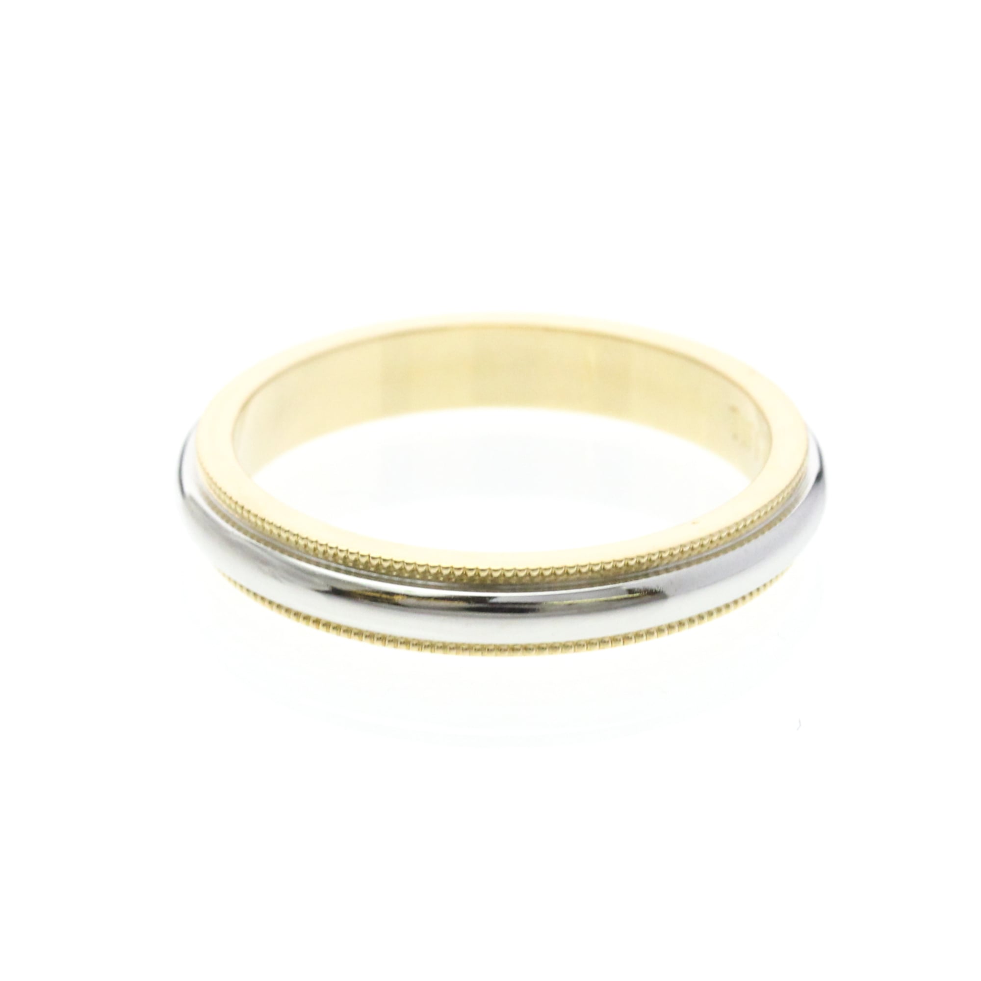 Tiffany Milgrain · Platinum & 18K Yellow Gold
