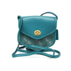 Coach Turn Lock · Leather Shoulder Bag