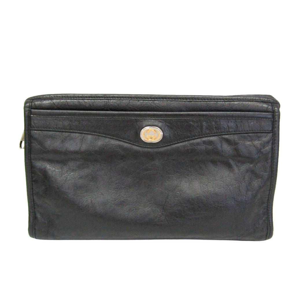 Gucci Interlocking · Leather Clutch
