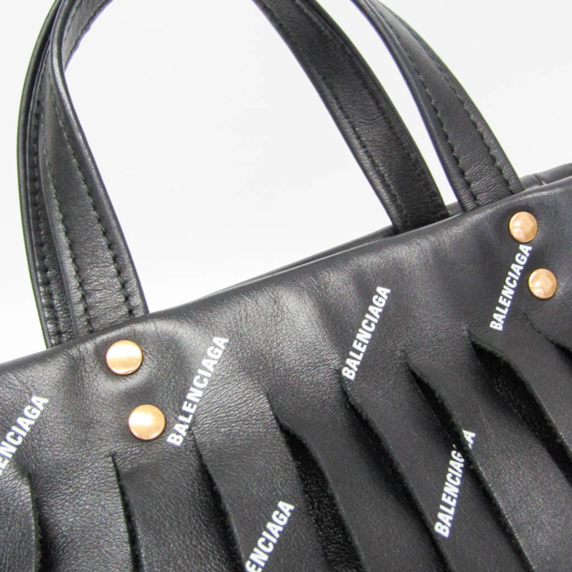 Balenciaga Laundry Cabas XS · Fringe · Leather