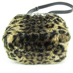 Celine Fluffy Box · Leopard Faux Fur