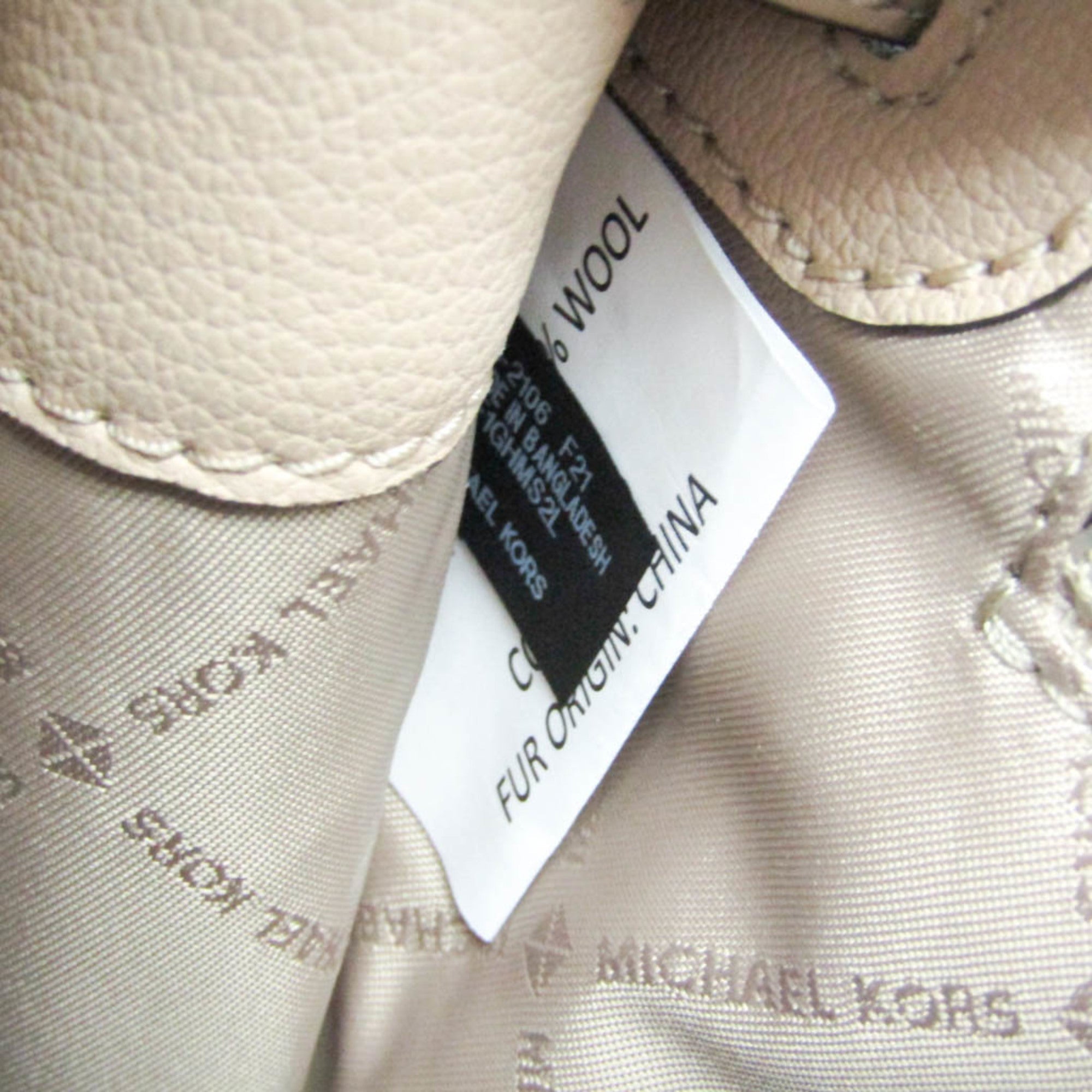 Michael Kors Hamilton · Leather & Fur Satchel