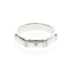 Harry Winston HW Logo · Diamond · 18K White Gold