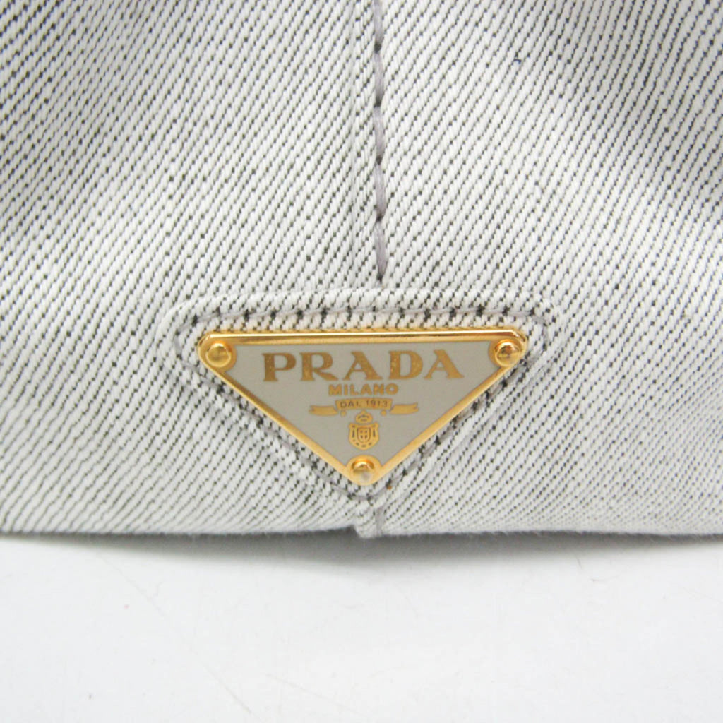 Prada Canapa · Denim · Flower Corsage