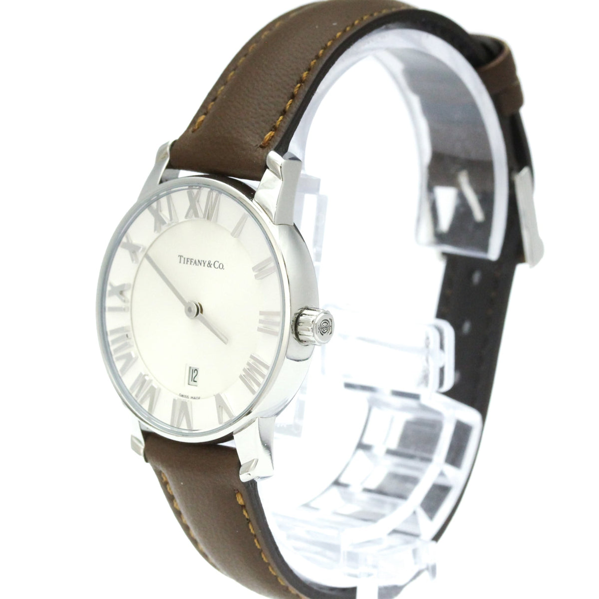 Tiffany Atlas · Steel · Leather Strap