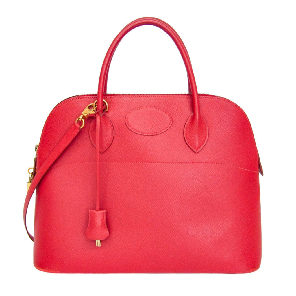 Hermès Bolide 35 · Courchevel Leather