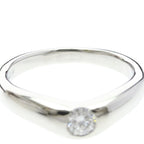 Tiffany Curved Band · Platinum · Diamond
