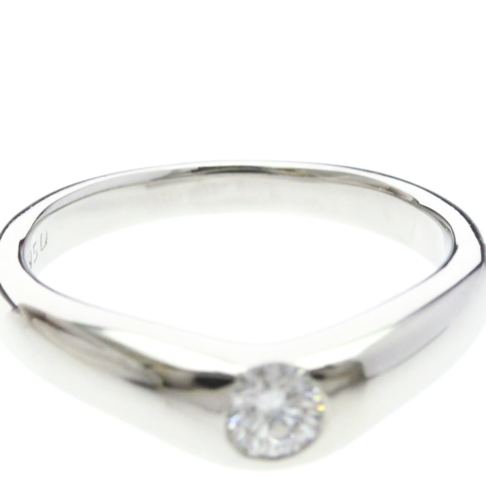 Tiffany Curved Band · Platinum · Diamond