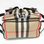 Burberry Enfild · Check Canvas & Leather