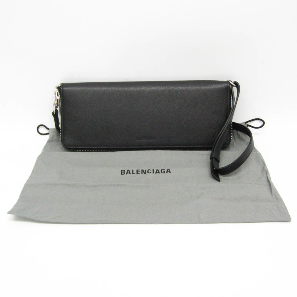 Balenciaga Leash Clutch · Leather