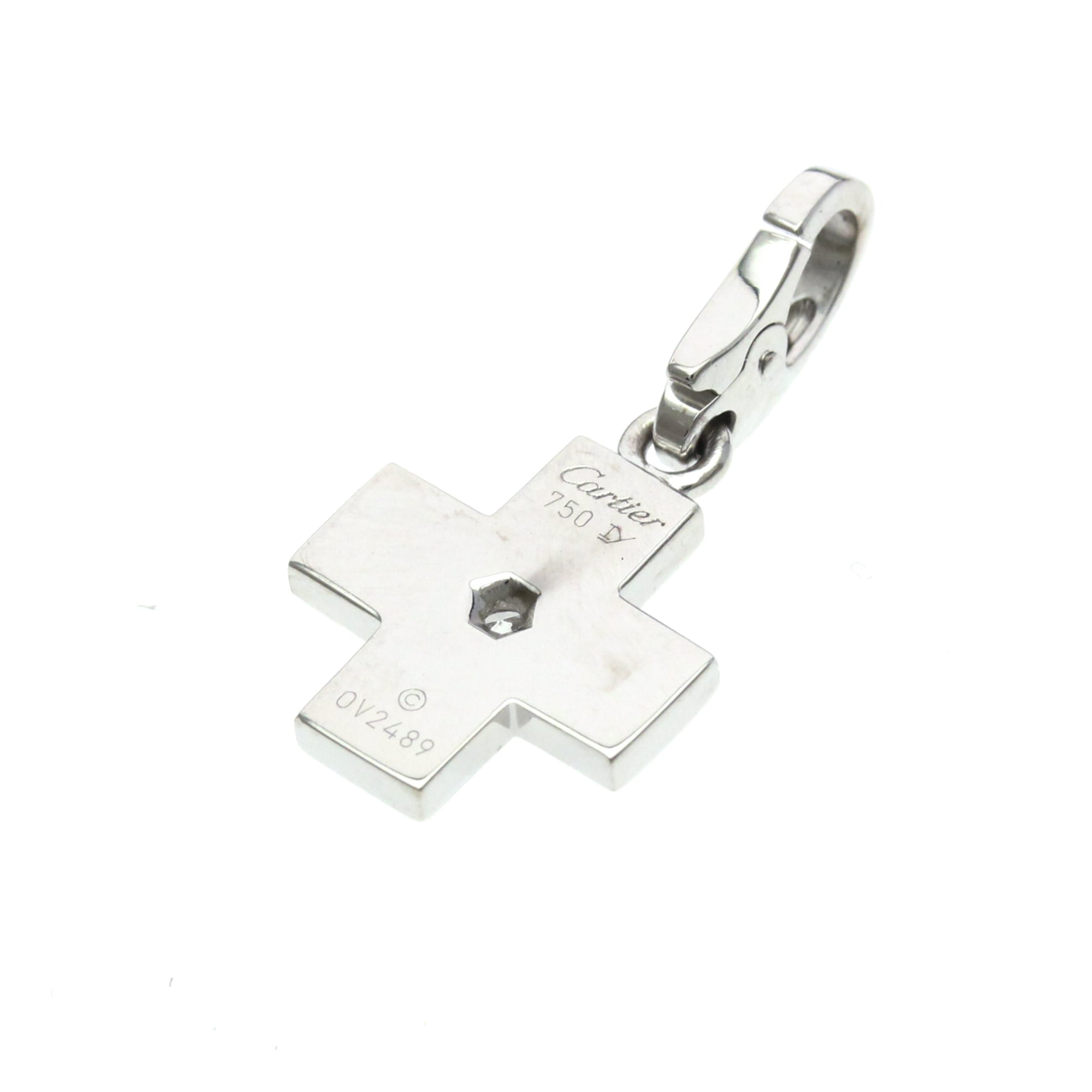 Cartier Cross · 18K White Gold · Diamond