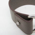 Hermès Pavane · Étoupe Leather Bangle