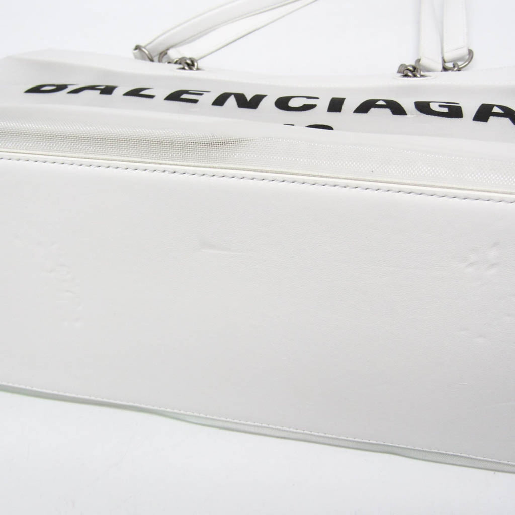 Balenciaga Duty Free Mesh · Leather Tote