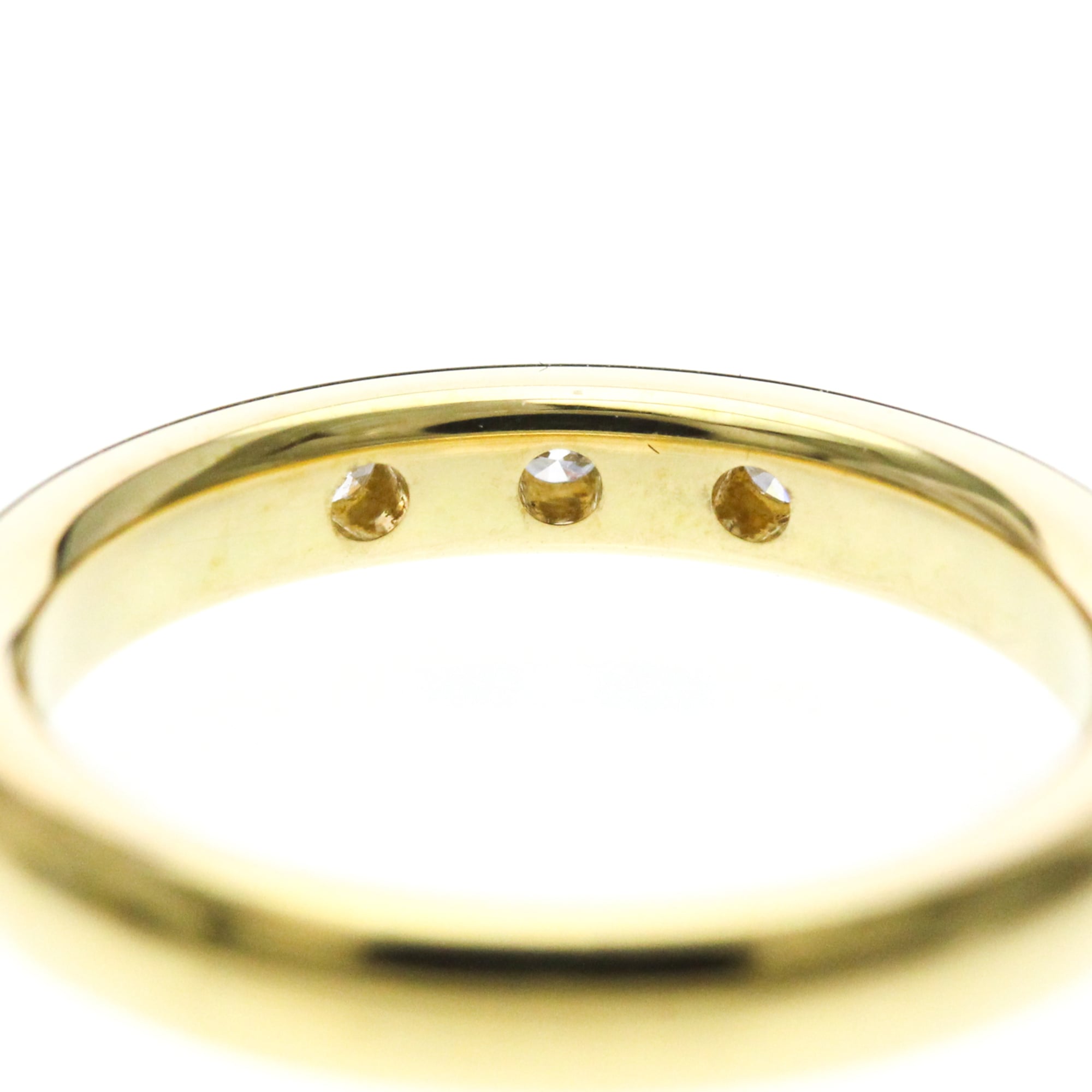 Tiffany Stacking Band · 3 Diamond · 18K Yellow