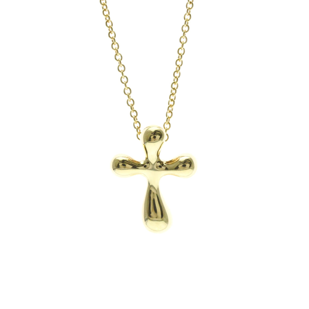 Tiffany Cross Pendant · 18K Yellow Gold