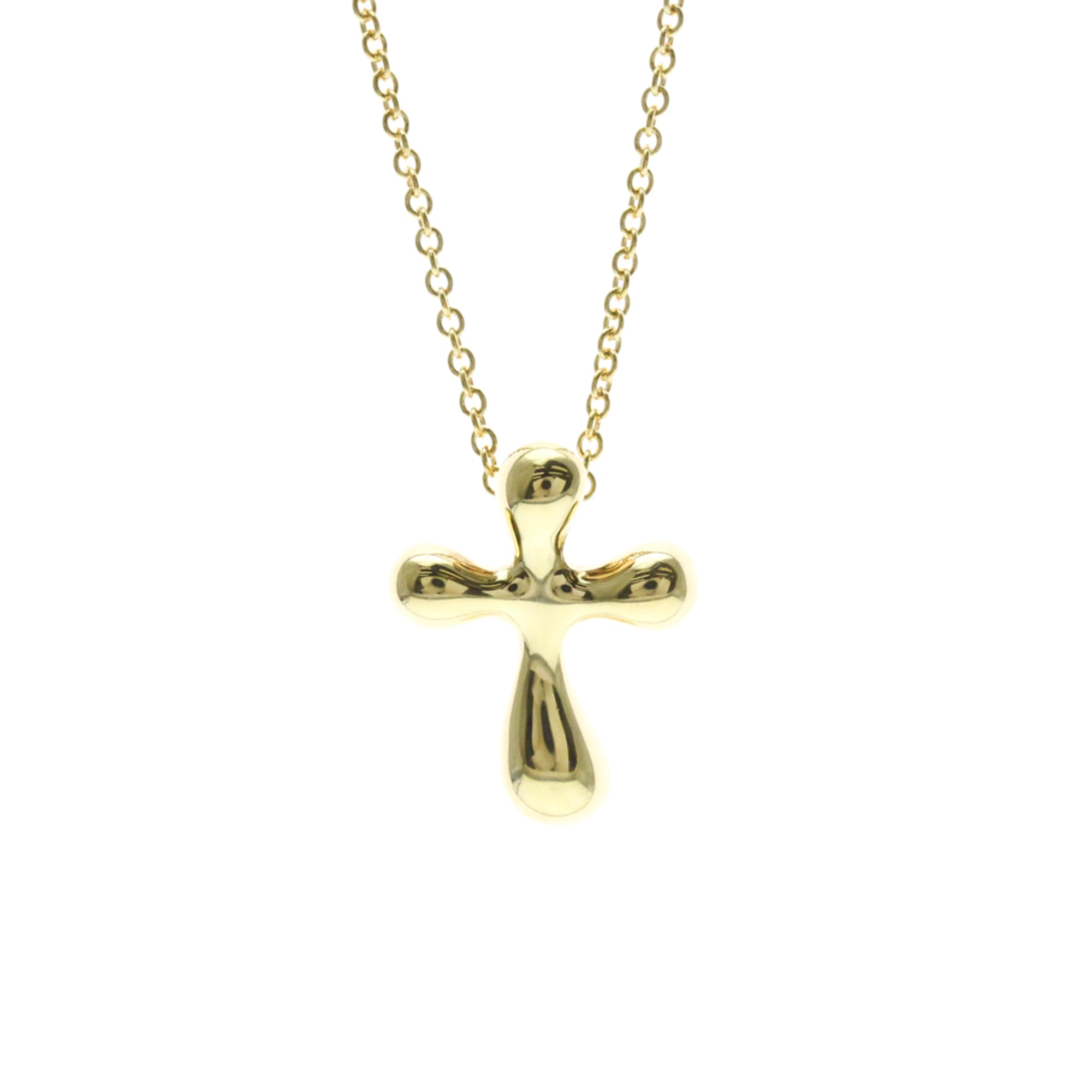 Tiffany Cross Pendant · 18K Yellow Gold