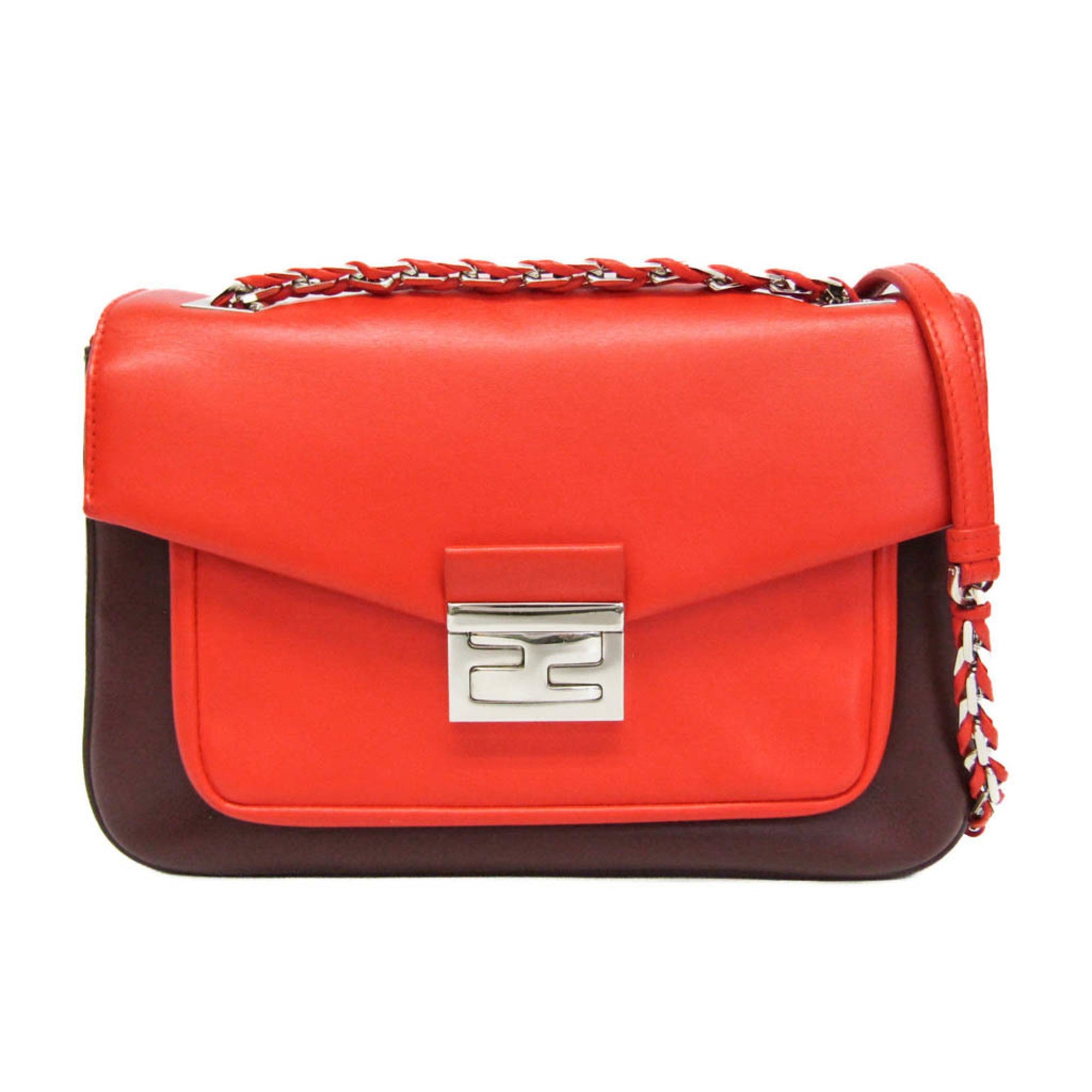 Fendi · Leather Shoulder Bag · Gold Hardware