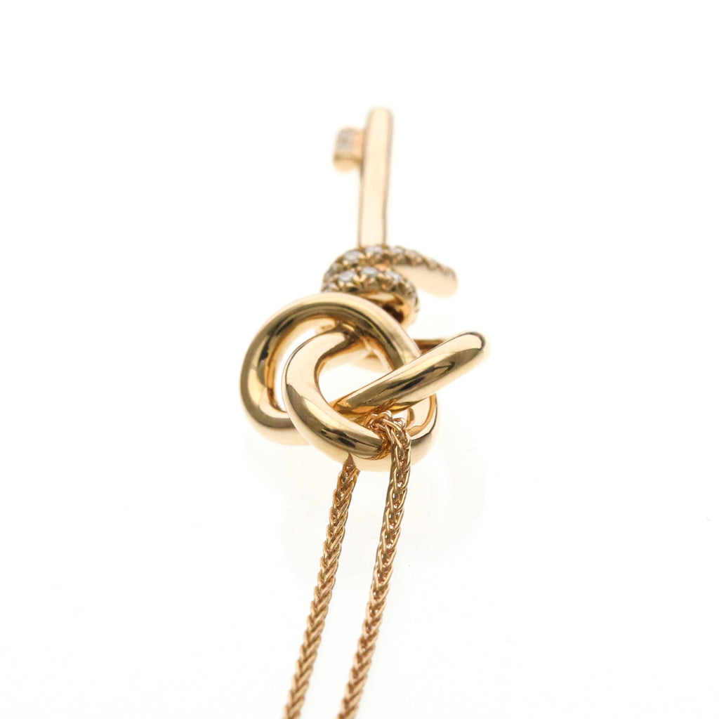 Tiffany Knot Key · 18K White Gold · Diamond