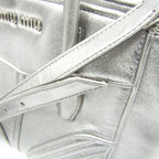 Miu Miu Nappa Biker · Metallic Leather