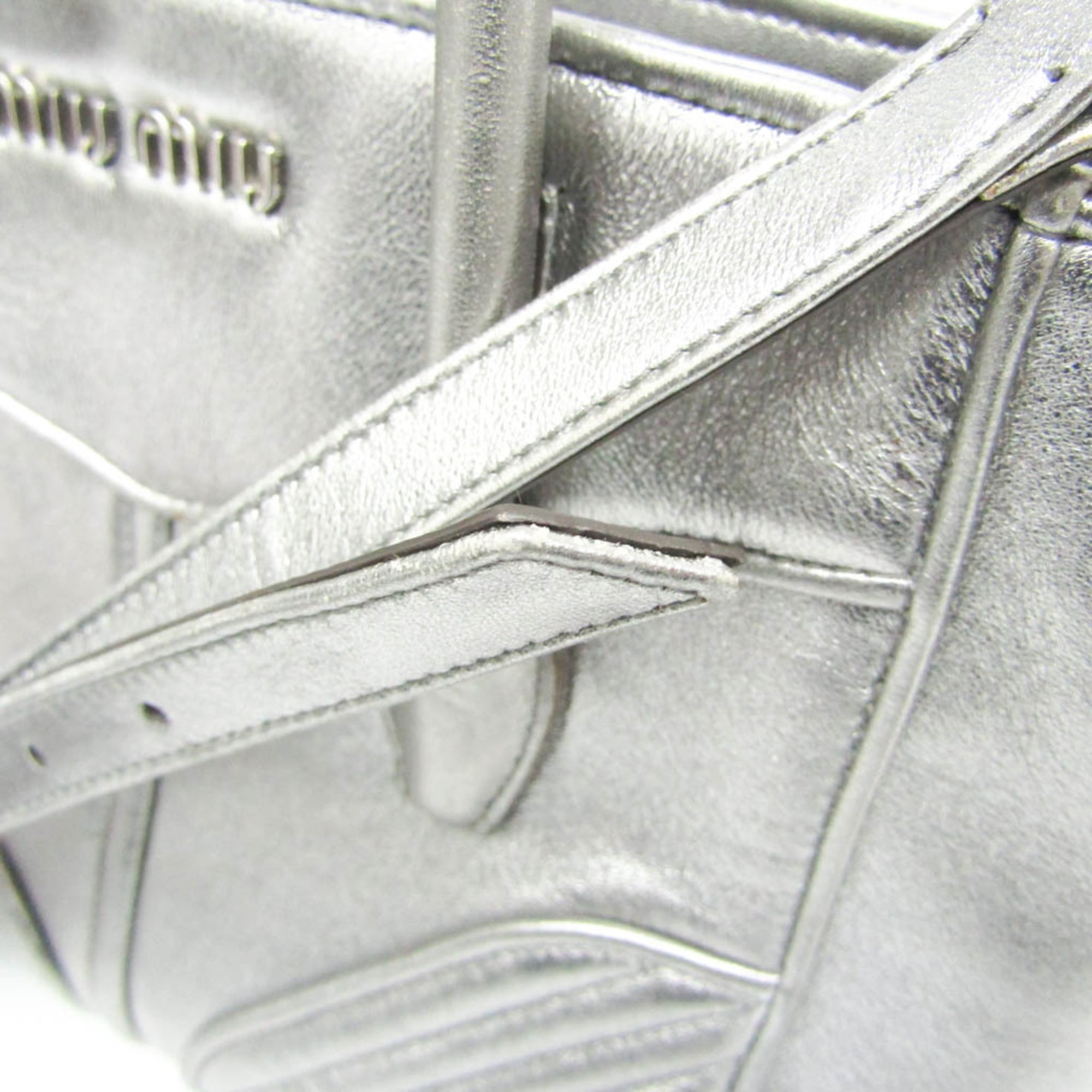 Miu Miu Nappa Biker · Metallic Leather