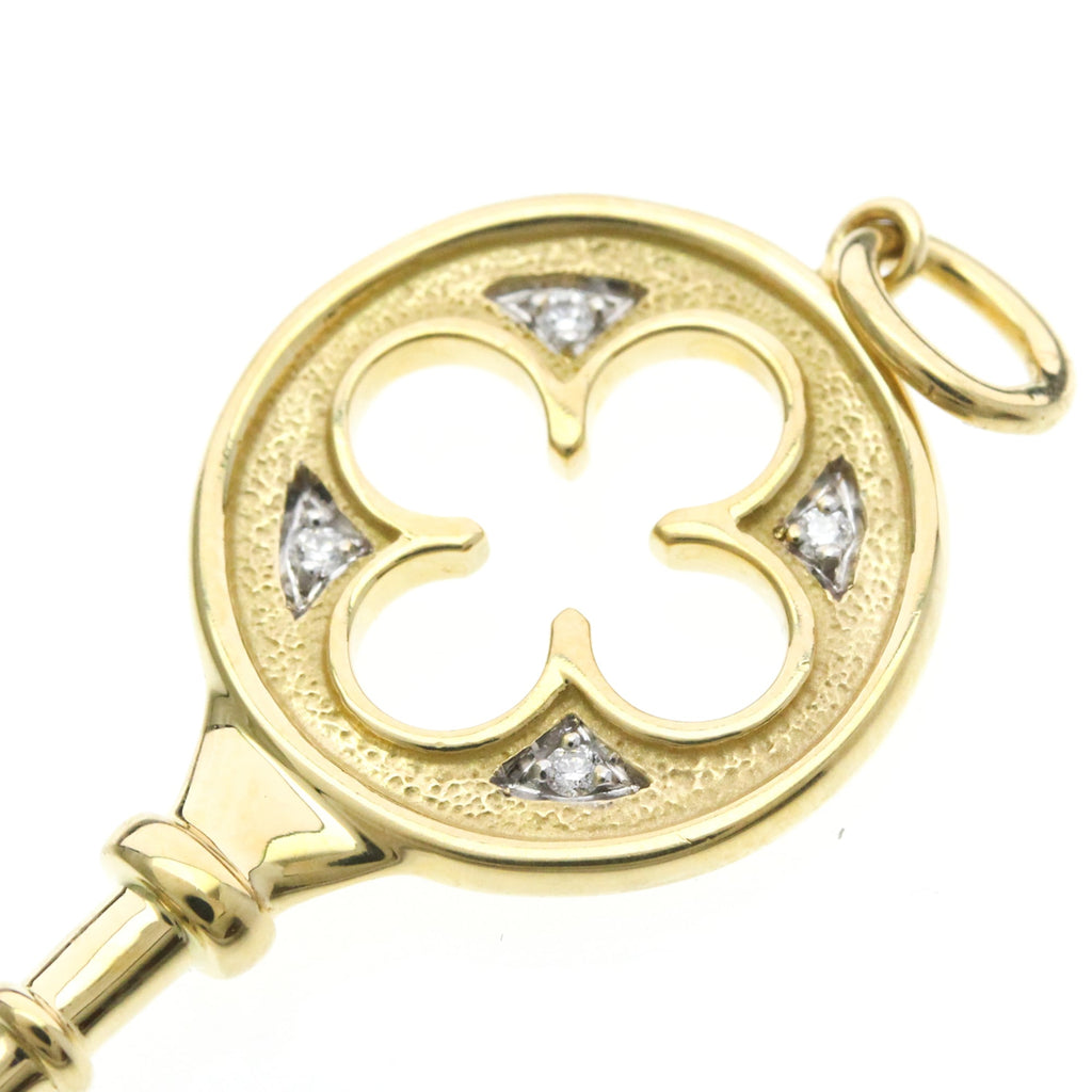 Tiffany Clover Key · 18K Yellow Gold · Diamond