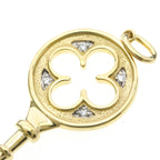 Tiffany Clover Key · 18K Yellow Gold · Diamond
