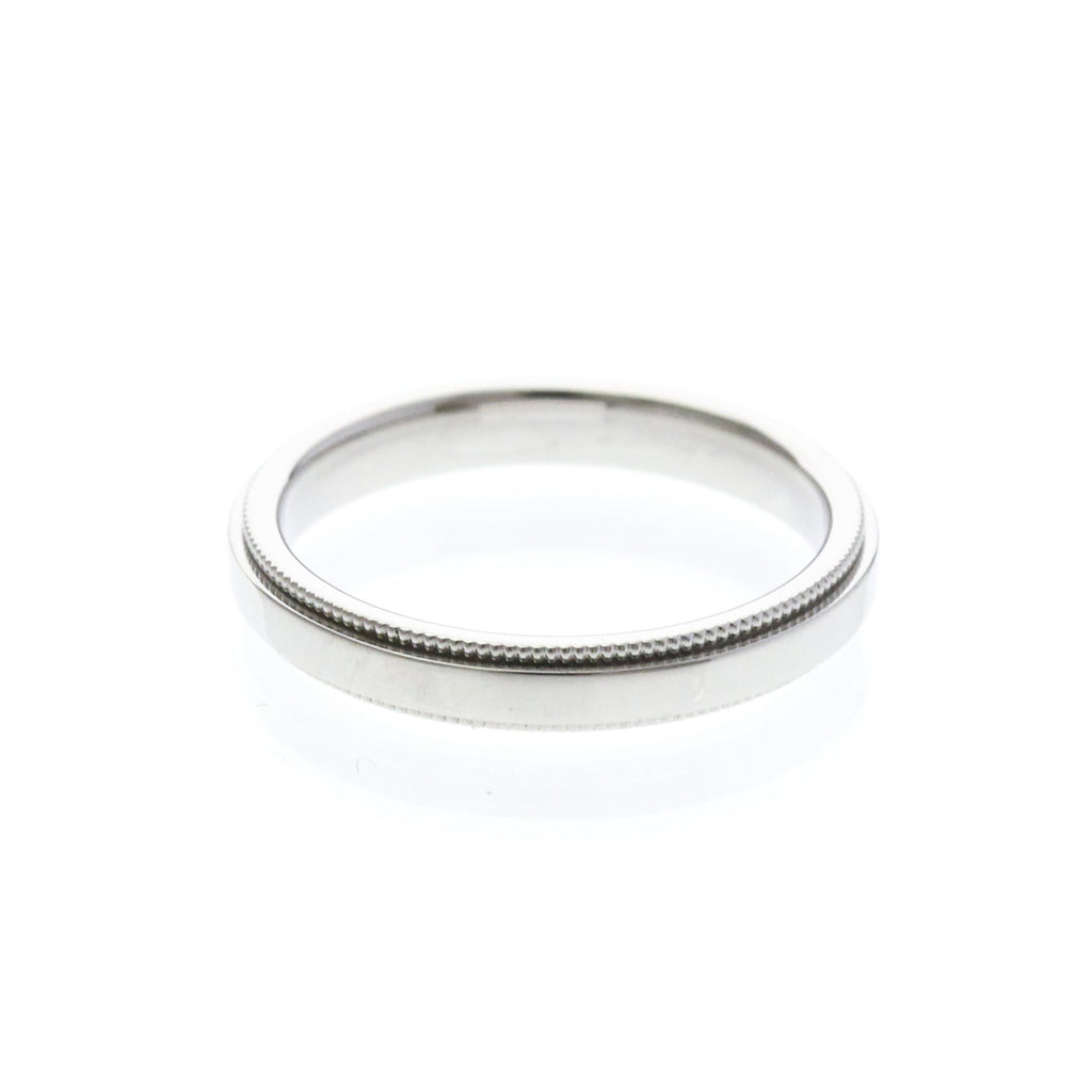 Tiffany Milgrain Band Ring · Platinum