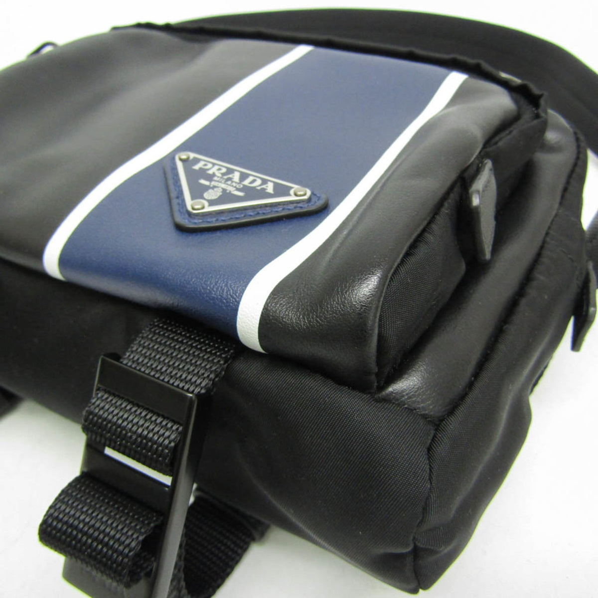 Prada Triangle Logo · Nylon Crossbody
