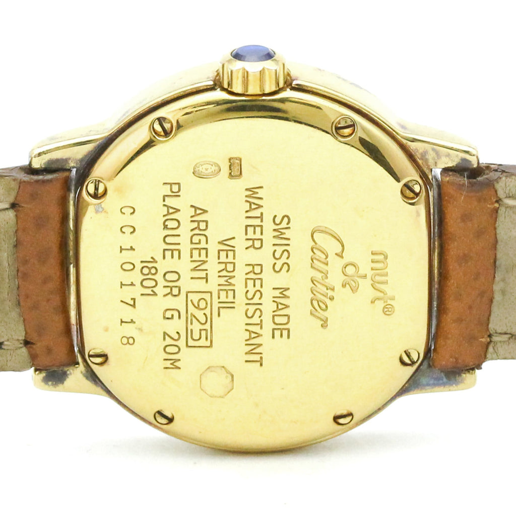 Cartier Must Ronde · Gold Plated · Quartz