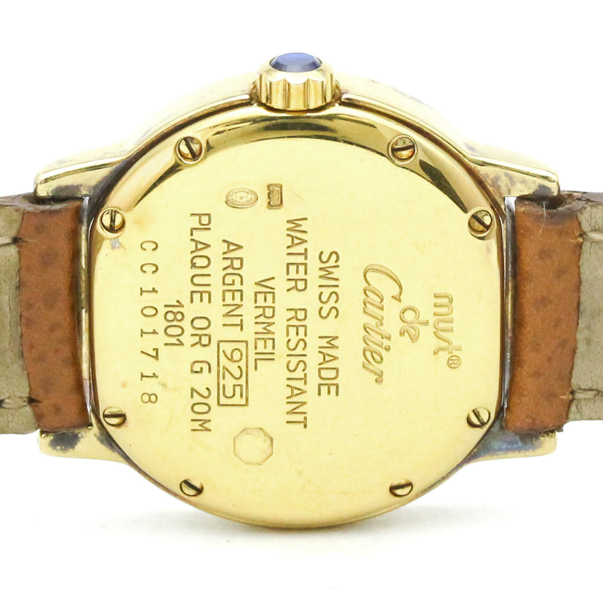 Cartier Must Ronde · Gold Plated · Quartz