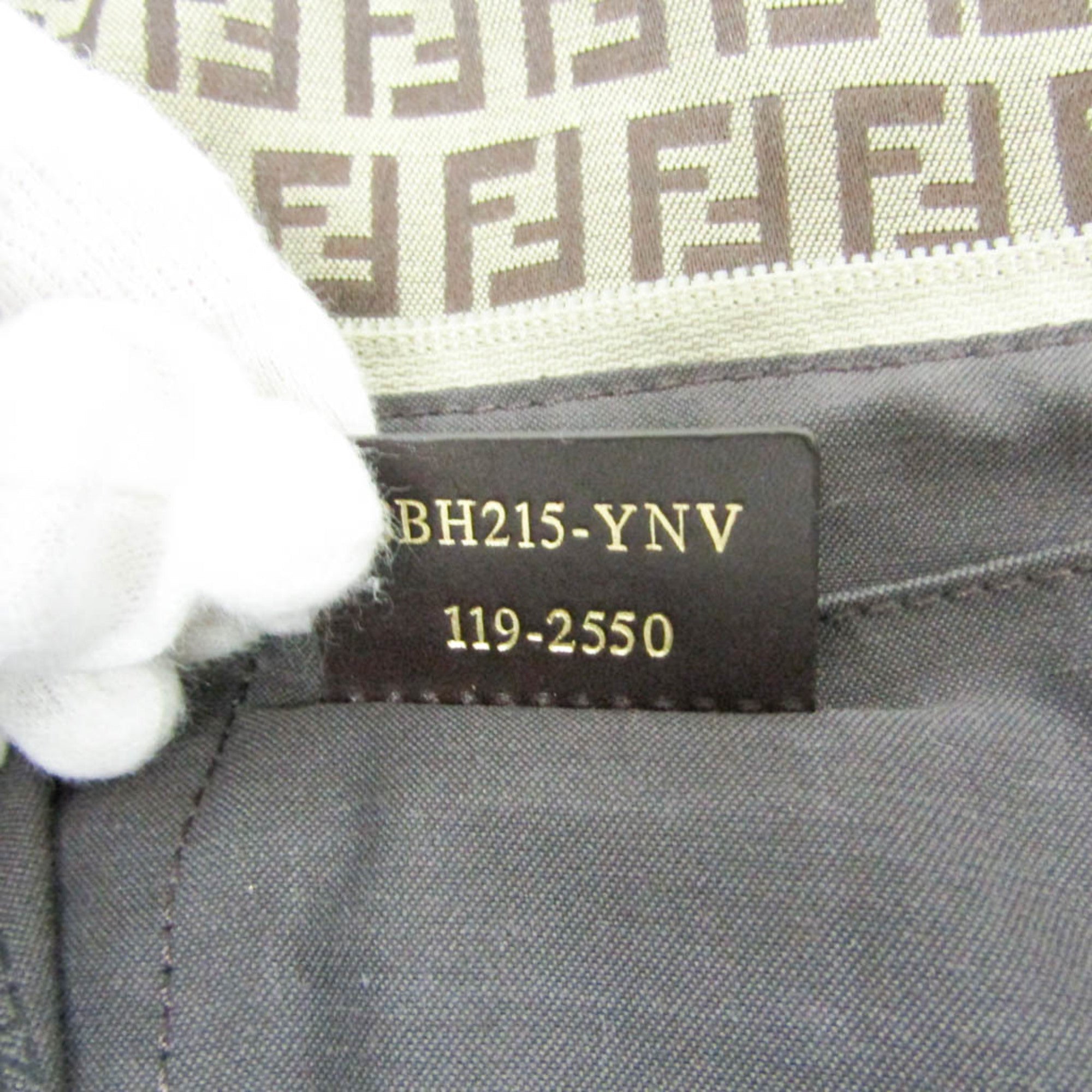 Fendi Zucchino · Canvas & Leather Tote