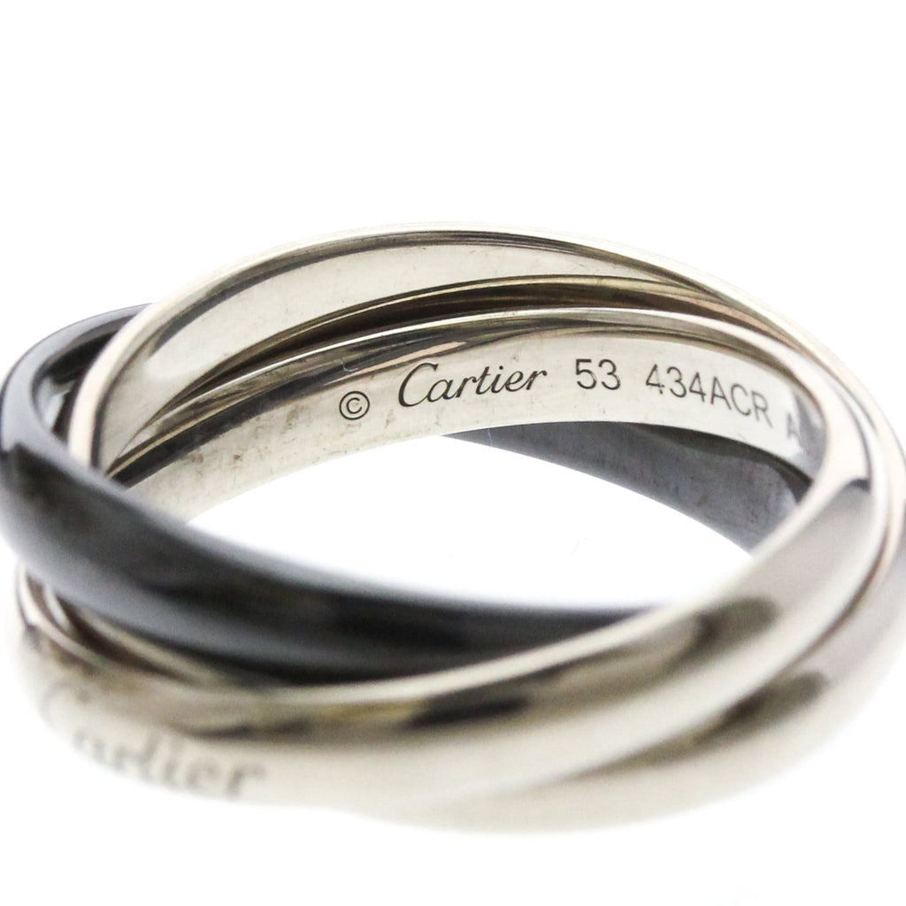 Cartier Trinity · 18K White Gold & Ceramic