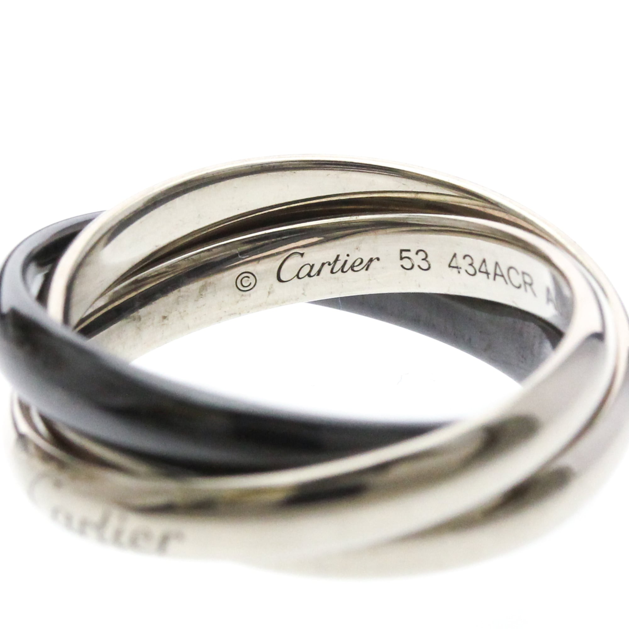 Cartier Trinity · 18K White Gold & Ceramic